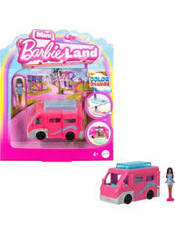 BarbieLand bebek ve araç seti, 4 cm bebek ile renk değiştiren havuzuyla Rüya Karavanı(Kopya)