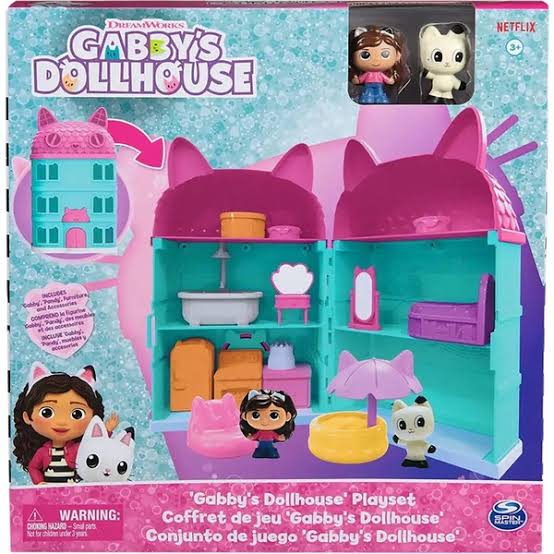 Gabby's Dollhouse Katlanabilir Mini Oyun Evi