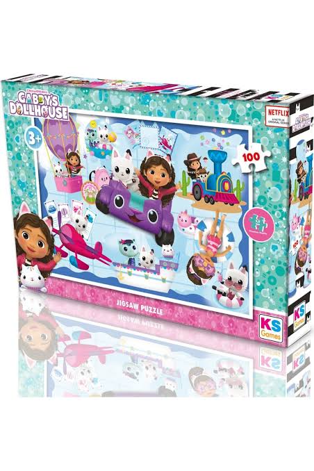 Gabbys Dollhouse  100  Parça Puzzle