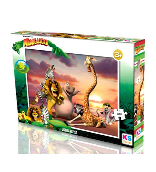 Madagascar 100 Parça Puzzle