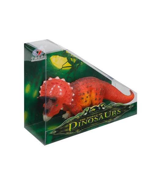 Dinozor Figür - Triceratops-Turuncu Noktalı